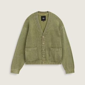 Bayview Acid Wash Cardigan Sweater