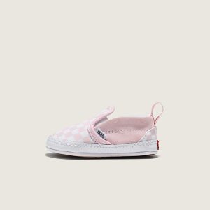 Infant Slip-On V Crib Checkerboard Shoe