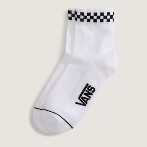 Peek-A-Check Half Crew Socks