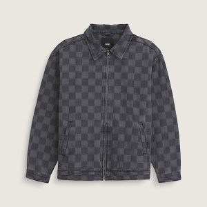 Pitstop Checkered Station Denim Jacket