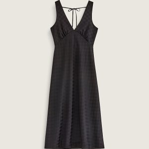 Sandra Checkerboard Slip Dress